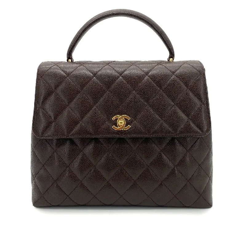 Chanel bags for women who love timeless fashionChanel Vintage Top Handle Dark Brown Caviar GHW #5 90250468