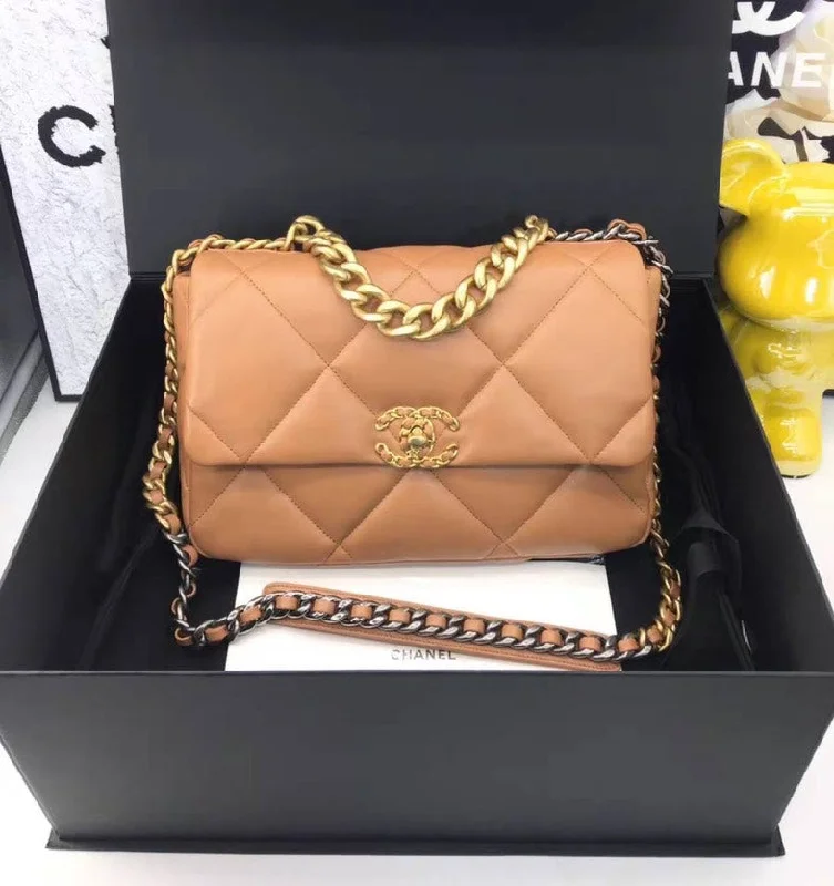 Chanel Vintage Inspired Handbag for Retro LoversChanel 19 Bag Caramel 30cm