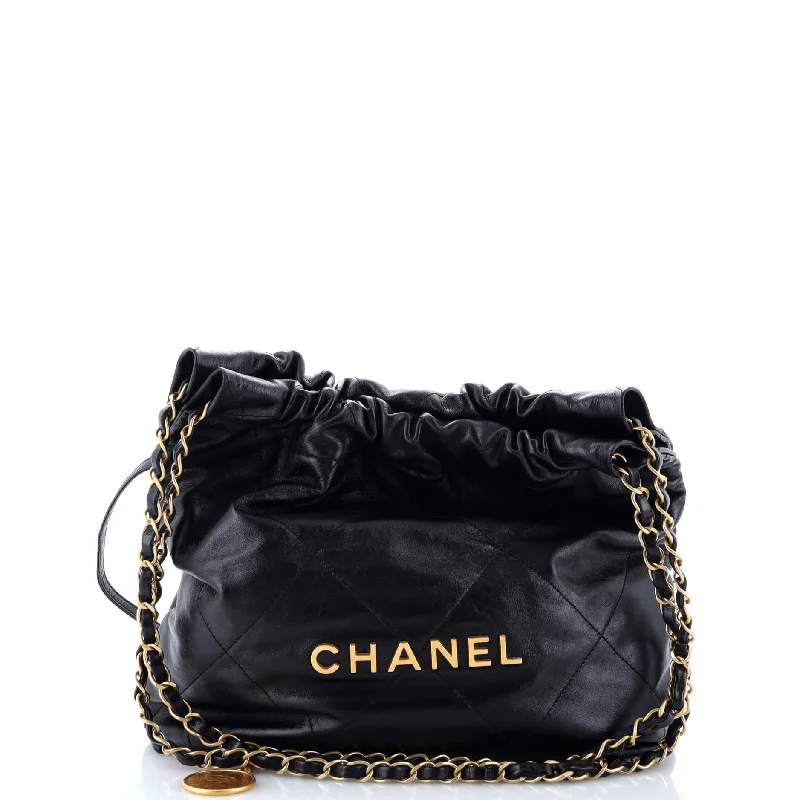 Chanel bags with modern touches22 Chain Hobo Quilted Calfskin Small