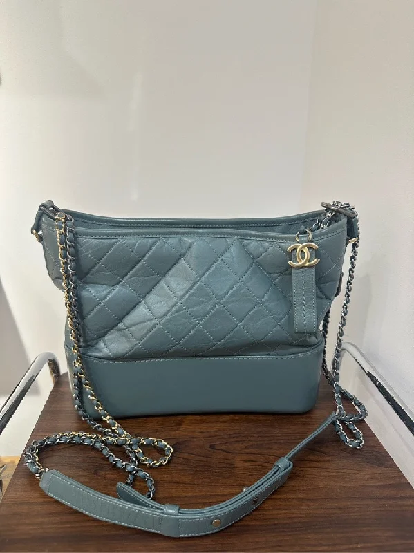 Chanel bags with the perfect balance of luxury and functionalityChanel Gabrielle MM Blue Quilted Leather Shoulder Bag Medium