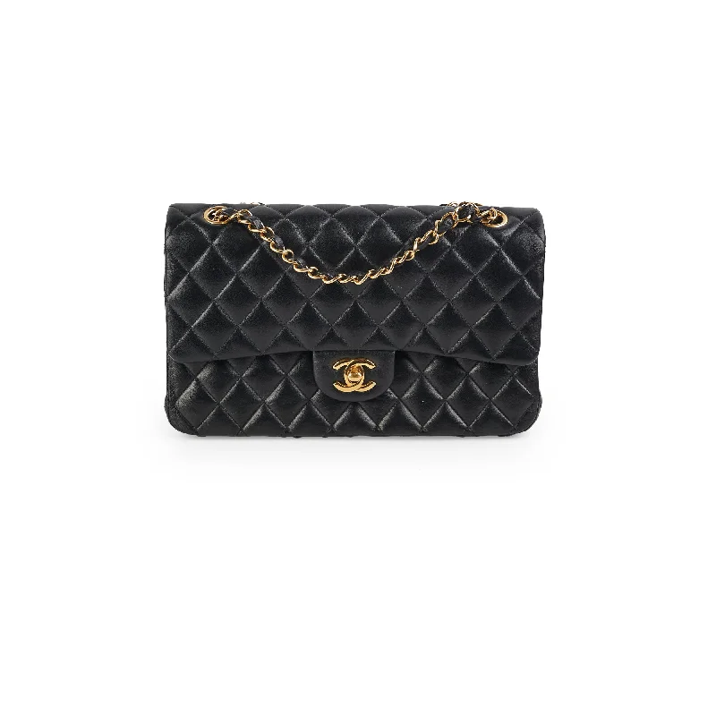 Chanel All - Match Handbag for Versatile StylingChanel medium/large quilted classic flap black (microchipped)