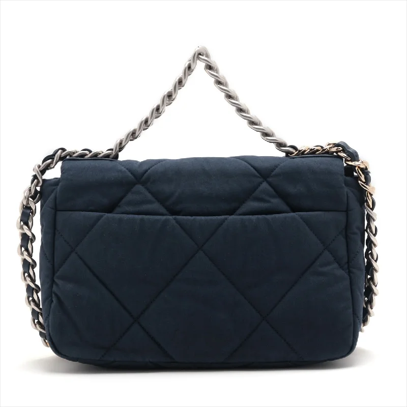 Chanel bags that pair perfectly with any outfitChanel 19 Cotton 2WAY Shoulder Bag Navy G x Silver Gold AS1160 Navy